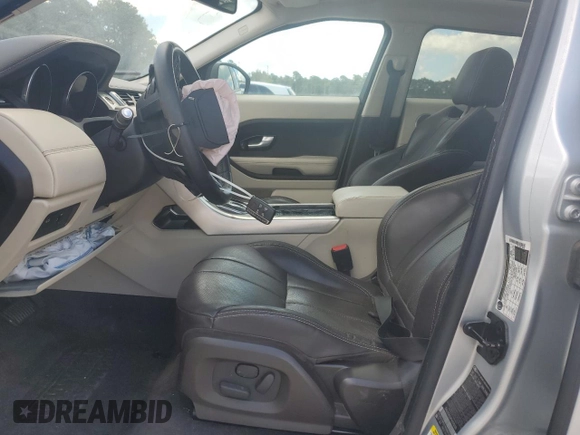 2015 Land Rover Range Rover Evoque Prestige with VIN SALVV2BGXFH076339, listed as a Copart auction lot 62727135 with Not provided miles and Salvage title. Bid and sale history available at DreamBid. Image 7.
