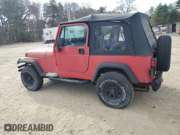 1993 Jeep Wrangler "S" with VIN 1J4FY19P6PP253652, listed as a Copart auction lot 54311795 with 308,487 mi miles and Clean Title. Bid and sale history available at carsss.com. Image 2.