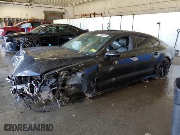 2014 Audi S7 Prestige with VIN WAUW2AFC9EN027460, listed as a Copart auction lot 50725244 with 0 mi miles and Salvage Title. Bid and sale history available at carsss.com. Image 1.