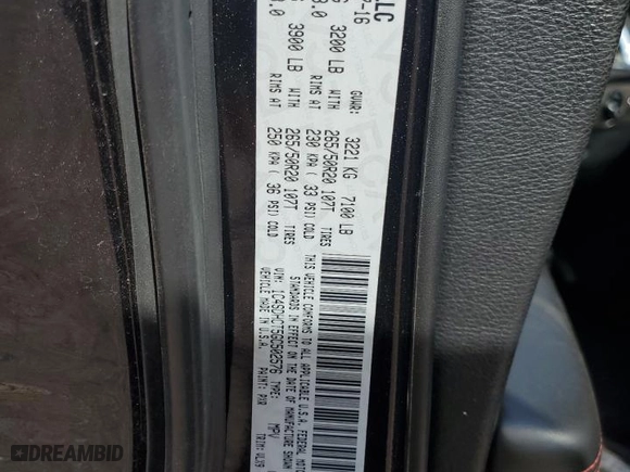 2016 Dodge Durango R/T with VIN 1C4SDHCT5GC502576, listed as a Copart auction lot 42553045 with 107,329 mi miles and Salvage Title. Bid and sale history available at carsss.com. Image 15.
