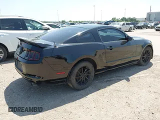 2014 Ford Mustang V6 with VIN 1ZVBP8AM9E5200757, listed as a IAAI auction lot 41976671 with 125,058 mi miles. Bid and sale history available at carsss.com. Image 4.