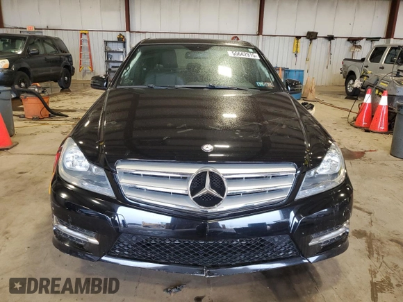 2012 Mercedes-Benz C 300 Sport with VIN WDDGF8BB2CR198144, listed as a Copart auction lot 55642915 with 46,640 mi miles and Salvage Title. Bid and sale history available at DreamBid. Image 5.