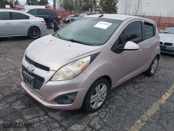 2013 Chevrolet Spark LS with VIN KL8CB6S95DC567646, listed as a IAAI auction lot 41774902 with 197,643 mi miles. Bid and sale history available at carsss.com. Image 2.