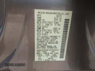 2006 Nissan Titan SE z VIN 1N6BA07B56N504064, wystawiony jako IAAI lot #42479075 z przebiegiem 156 983 mil mil oraz . Historia ofert i sprzedaży dostępna na DreamBid. Obrazek 9.
