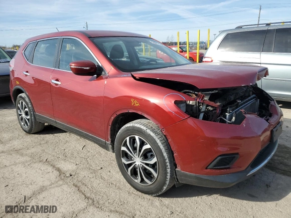 2015 Nissan Rogue S with VIN KNMAT2MT6FP518108, listed as a Copart auction lot 50017765 with 146,818 mi miles and Salvage Title. Bid and sale history available at carsss.com. Image 4.