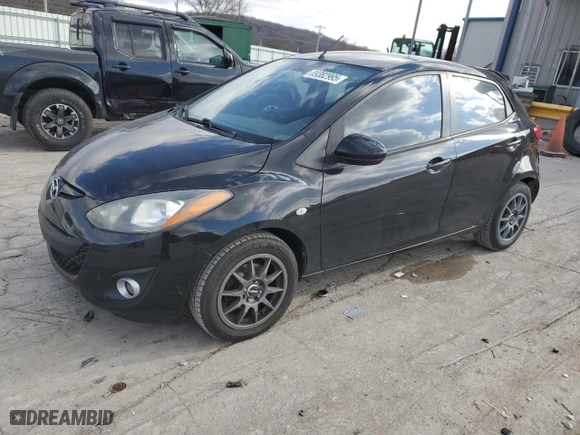 2012 Mazda Mazda2 Touring with VIN JM1DE1LY2C0135317, listed as a Copart auction lot 89382995 with 158,547 mi miles and Salvage Title. Bid and sale history available at carsss.com. Image 1.