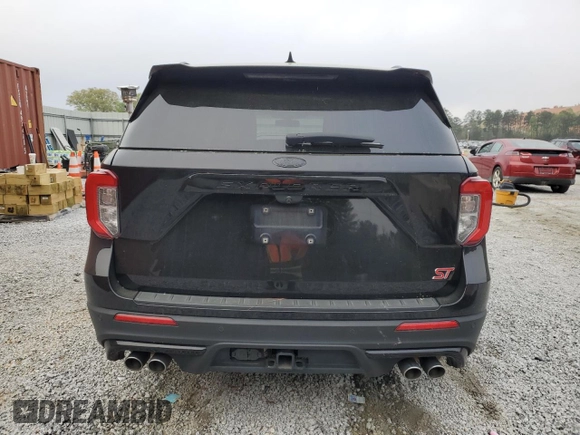 2020 Ford Explorer ST with VIN 1FM5K8GC2LGC73205, listed as a Copart auction lot 51080725 with 128,257 mi miles and Salvage Title. Bid and sale history available at DreamBid. Image 6.
