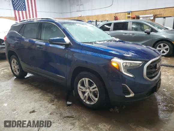 2020 GMC Terrain SLE with VIN 3GKALTEV1LL211897, listed as a Copart auction lot 49435625 with 43,256 mi miles and Salvage Title. Bid and sale history available at carsss.com. Image 4.
