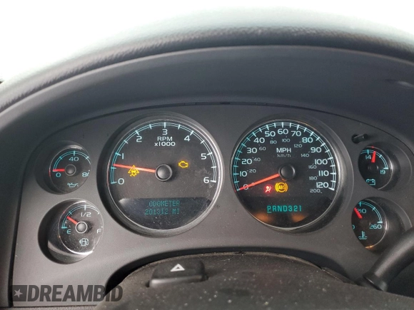 2008 Chevrolet Suburban LTZ with VIN 3GNFK16Y58G195633, listed as a Copart auction lot 43244645 with 201,312 mi miles and Clean Title. Bid and sale history available at carsss.com. Image 9.