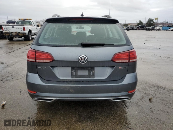 2019 Volkswagen Golf SportWagen S with VIN 3VW117AU9KM509030, listed as a Copart auction lot 86357764 with 0 mi miles and Salvage Title. Bid and sale history available at carsss.com. Image 6.