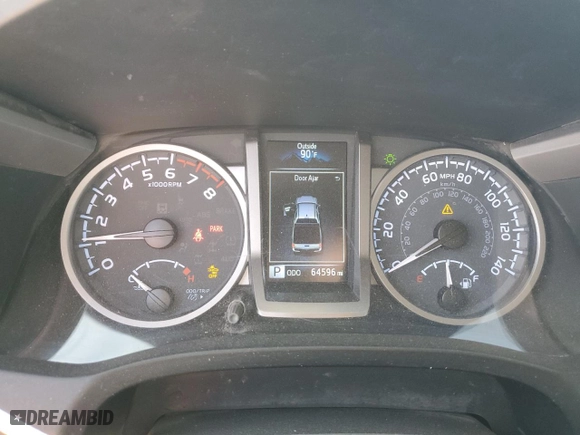 2022 Toyota Tacoma 4WD SR with VIN 3TMCZ5AN6NM462044, listed as a Copart auction lot 47292755 with 64,596 mi miles and Salvage Title. Bid and sale history available at carsss.com. Image 9.