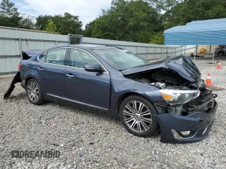 2014 Kia Cadenza Premium with VIN KNALN4D75E5139772, listed as a Copart auction lot 70265124 with 57,907 mi miles and Salvage Title. Bid and sale history available at carsss.com. Image 4.