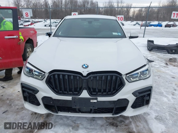 2023 BMW X6 M50i with VIN 5UXCY8C02P9N80310, listed as a IAAI auction lot 41619497 with 19,686 mi miles. Bid and sale history available at carsss.com. Image 11.