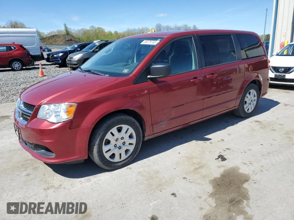 2015 Dodge Grand Caravan SE with VIN 2C4RDGBG6FR569383, listed as a Copart auction lot 55075745 with 45,474 mi miles and Salvage Title. Bid and sale history available at DreamBid. Image 1.