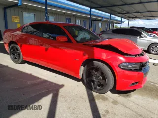 2018 Dodge Charger R/T with VIN 2C3CDXCT0JH164463, listed as a Copart auction lot 51805315 with 15,399 mi miles and Salvage Title. Bid and sale history available at carsss.com. Image 4.