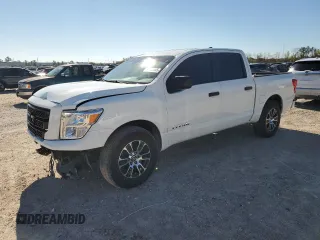 2022 Nissan Titan SV with VIN 1N6AA1EE7NN104391, listed as a Copart auction lot 87625165 with 51,341 mi miles and Salvage title. Bid and sale history available at DreamBid. Image 1.