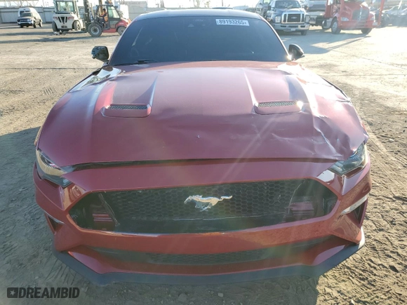 2022 Ford Mustang GT with VIN 1FA6P8CF8N5149907, listed as a Copart auction lot 89193265 with 14,353 mi miles and Salvage Title. Bid and sale history available at carsss.com. Image 5.
