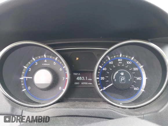 2011 Hyundai Sonata GLS with VIN 5NPEB4AC8BH054958, listed as a IAAI auction lot 42016700 with 52,955 mi miles and . Bid and sale history available at DreamBid. Image 7.