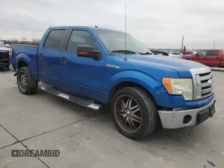 2009 Ford F-150 XL with VIN 1FTRW12899FA26850, listed as a Copart auction lot 44053435 with 163,491 mi miles and Salvage Title. Bid and sale history available at carsss.com. Image 4.