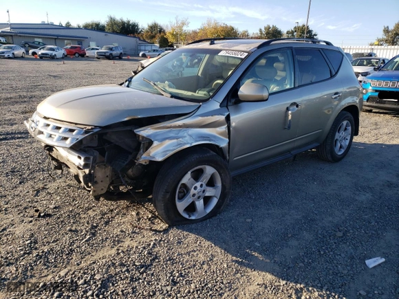 2005 Nissan Murano SL with VIN JN8AZ08W25W408446, listed as a Copart auction lot 79455024 with 153,168 mi miles and Non Repairable. Bid and sale history available at carsss.com. Image 1.