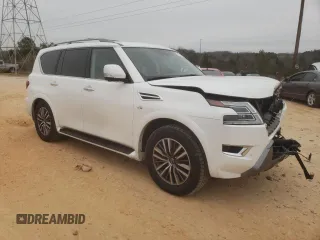 2022 Nissan Armada SL with VIN JN8AY2BB3N9812729, listed as a Copart auction lot 89192285 with 66,915 mi miles and Salvage Title. Bid and sale history available at carsss.com. Image 4.
