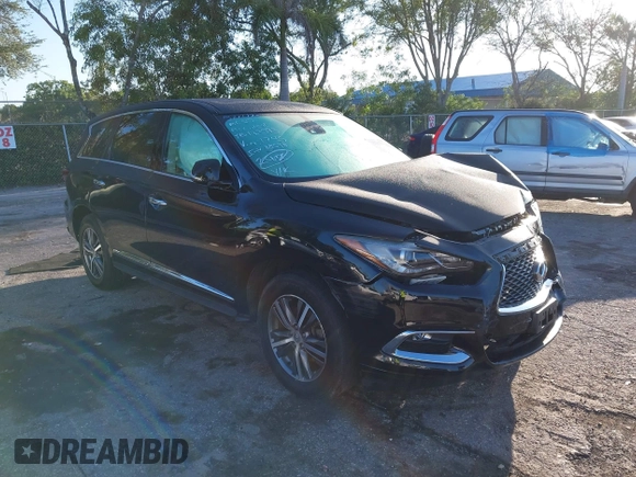 2020 Infiniti QX60 Luxe with VIN 5N1DL0MM6LC521745, listed as a IAAI auction lot 42265588 with 172,263 mi miles and . Bid and sale history available at DreamBid. Image 1.