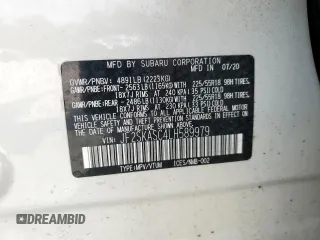 2020 Subaru Forester Limited with VIN JF2SKASC4LH589979, listed as a Copart auction lot 56675725 with 69,104 mi miles and Salvage title. Bid and sale history available at DreamBid. Image 13.