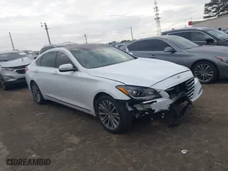 2016 Hyundai Genesis 3.8L with VIN KMHGN4JE7GU115307, listed as a IAAI auction lot 41457690 with 55,515 mi miles. Bid and sale history available at carsss.com. Image 1.