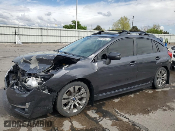 2015 Subaru Impreza Special Sports Premium z VIN JF1GPAT61F8243574, wystawiony jako Copart lot #55315115 z przebiegiem 64 938 mil mil oraz Szkoda całkowita • Salvage title. Historia ofert i sprzedaży dostępna na DreamBid. Obrazek 1.