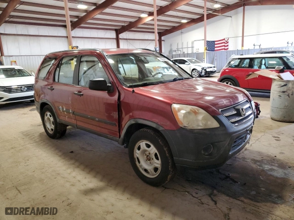 2005 Honda CR-V LX with VIN JHLRD78575C049127, listed as a Copart auction lot 45954375 with 61,572 mi miles and Salvage Title. Bid and sale history available at carsss.com. Image 4.