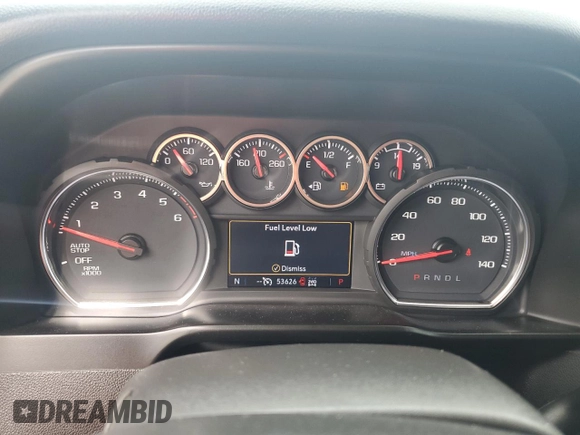 2021 Chevrolet Silverado 1500 LT with VIN 3GCUYDET2MG286536, listed as a Copart auction lot 79515474 with 53,626 mi miles and Salvage Title. Bid and sale history available at carsss.com. Image 9.