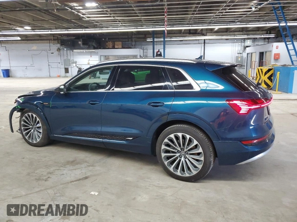 2019 Audi e-tron Prestige with VIN WA1VABGE2KB010143, listed as a Copart auction lot 52039045 with 62,991 mi miles and Salvage Title. Bid and sale history available at DreamBid. Image 2.
