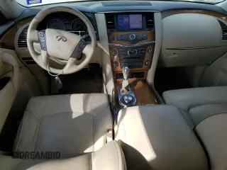 2012 Infiniti QX56 8-passenger with VIN JN8AZ2NC8C9317165, listed as a Copart auction lot 76693664 with 167,243 mi miles and Salvage Title. Bid and sale history available at carsss.com. Image 8.