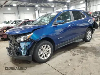 2021 Chevrolet Equinox LT with VIN 2GNAXUEV3M6143606, listed as a Copart auction lot 52160375 with 90,449 mi miles and Salvage Title. Bid and sale history available at DreamBid. Image 1.