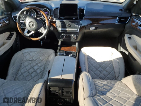 2017 Mercedes-Benz GLS 450 with VIN 4JGDF6EE1HA758051, listed as a Copart auction lot 77735103 with 113,748 mi miles and . Bid and sale history available at DreamBid. Image 8.