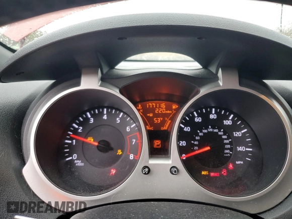 2013 Nissan Juke SV with VIN JN8AF5MR1DT225173, listed as a Copart auction lot 47866995 with 177,116 mi miles and Salvage Title. Bid and sale history available at carsss.com. Image 9.