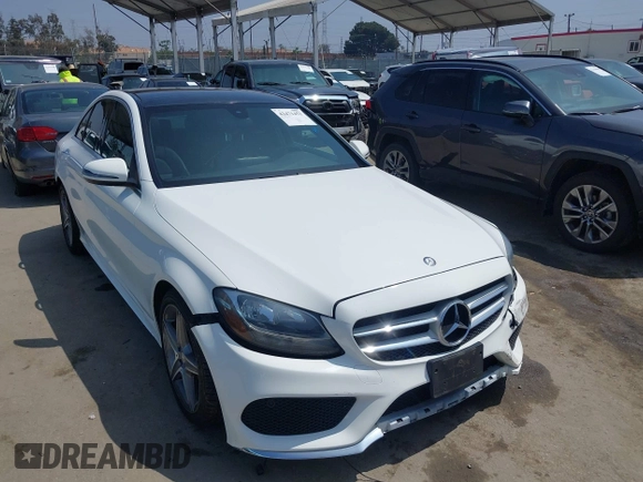 2016 Mercedes-Benz C 300 with VIN 55SWF4JB7GU172309, listed as a IAAI auction lot 42471452 with 52,781 mi miles and . Bid and sale history available at DreamBid. Image 1.