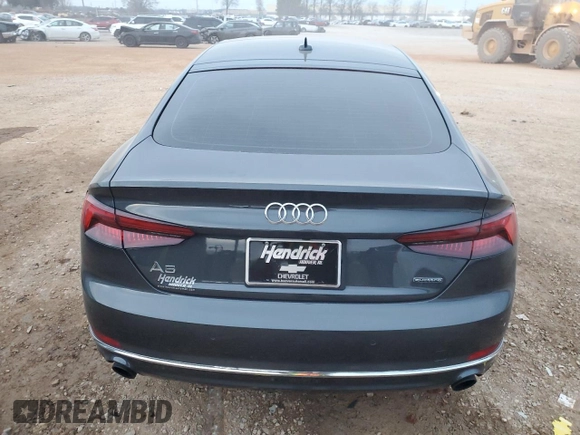 2019 Audi A5 Sportback Premium Plus with VIN WAUBNCF51KA044484, listed as a Copart auction lot 81545513 with 52,655 mi miles. Bid and sale history available at carsss.com. Image 6.