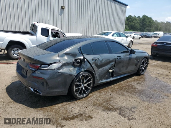 2020 BMW 8 Series 840i with VIN WBAGV2C06LCD56253, listed as a Copart auction lot 63133353 with 25,553 mi miles and . Bid and sale history available at DreamBid. Image 3.
