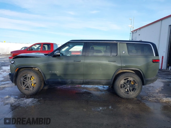 2024 Rivian R1S Launch Edition with VIN 7PDSGABL1RN035074, listed as a IAAI auction lot 41276556 with Not Provided miles. Bid and sale history available at carsss.com. Image 14.