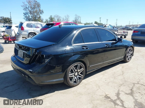 2013 Mercedes-Benz C 350 Sport with VIN WDDGF5HB8DR266275, listed as a IAAI auction lot 41823588 with 132,628 mi miles and . Bid and sale history available at DreamBid. Image 4.