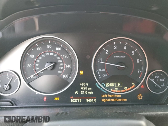 2014 BMW 4 Series 435i z VIN WBA3T3C56EJ877202, wystawiony jako Copart lot #77899314 z przebiegiem 102 773 mil mil oraz Szkoda całkowita • Salvage title. Historia ofert i sprzedaży dostępna na DreamBid. Obrazek 9.