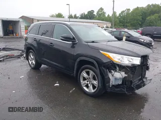2016 Toyota Highlander Limited with VIN 5TDDKRFH4GS299299, listed as a IAAI auction lot 42206625 with 149,768 mi miles and . Bid and sale history available at DreamBid. Image 1.