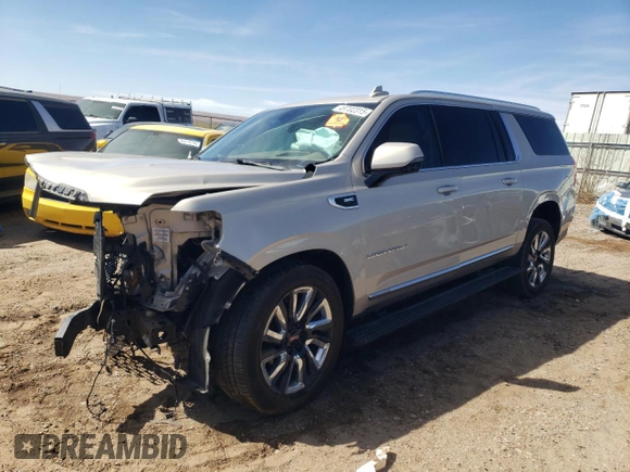 2021 GMC Yukon XL Denali with VIN 1GKS2JKL1MR206370, listed as a Copart auction lot 49702315 with 62,857 mi miles and Salvage Title. Bid and sale history available at carsss.com. Image 1.