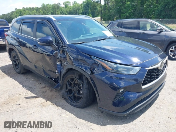 2023 Toyota Highlander L with VIN 5TDKDRAH3PS044250, listed as a IAAI auction lot 42322881 with 50,454 mi miles and . Bid and sale history available at DreamBid. Image 1.