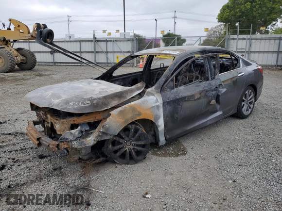 2015 Honda Accord Sport with VIN 1HGCR2F5XFA064486, listed as a Copart auction lot 54160845 with Not Provided miles and Non Repairable. Bid and sale history available at DreamBid. Image 1.