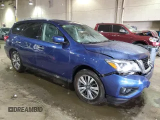 2018 Nissan Pathfinder S with VIN 5N1DR2MM6JC640323, listed as a Copart auction lot 48325605 with 110,515 mi miles and Clean Title. Bid and sale history available at DreamBid. Image 4.