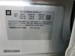 2012 Cadillac CTS Performance с VIN 1G6DM5E37C0110802, выставлен на аукционе Copart как лот 60733335 с пробегом 200 273 миль миль и Чистый • Clean title. История ставок и продаж доступна на DreamBid. Изображение 13.