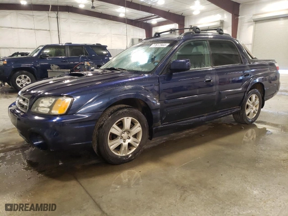 2005 Subaru Baja (Natl) Turbo with VIN 4S4BT63C255105072, listed as a Copart auction lot 77617944 with NaN miles and Clean Title. Bid and sale history available at carsss.com. Image 1.