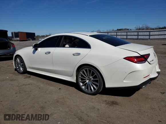 2019 Mercedes-Benz CLS with VIN WDD2J5KB9KA027640, listed as a Copart auction lot 47036264 with 0 mi miles and Salvage Title. Bid and sale history available at carsss.com. Image 2.